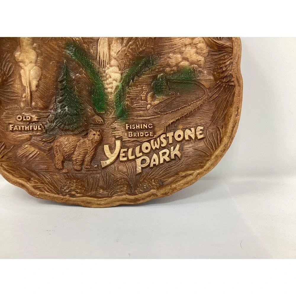 Vintage Yellowstone Park souvenir bowl